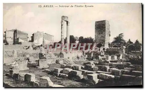 Cartes postales Arles Interieur du Theatre Romain