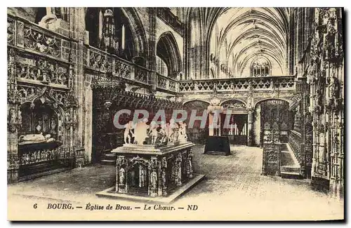 Cartes postales Bourg Eglise de Brou Le Choeur