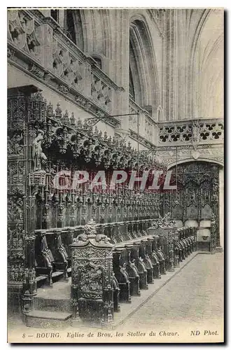 Cartes postales Bourg Eglise de Brou les Stalles du Choeur