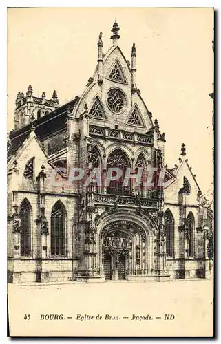 Cartes postales Bourg Eglise de Brou Le  Facade