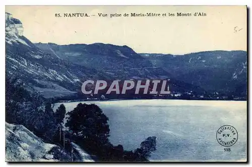 Ansichtskarte AK Nantua Vue prise de Maria Matre et les Monts d'Ain