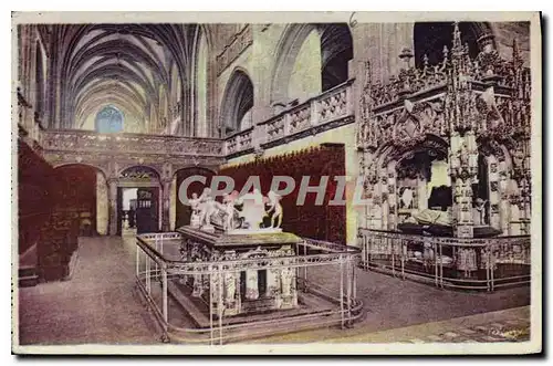 Cartes postales Environs de Bourg Ain Eglise de Brou Le Choeur