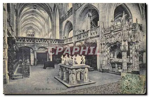 Cartes postales Eglise de Brou Le Choeur