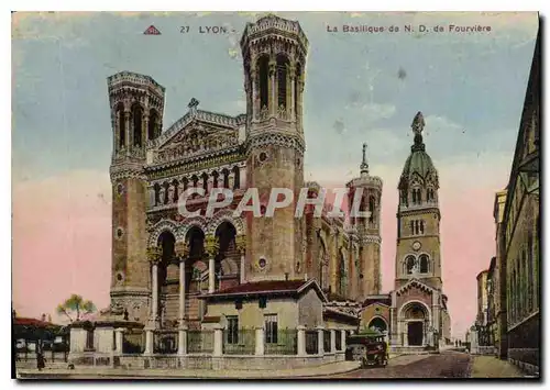 Cartes postales Lyon La Basilique de ND de Fourviere