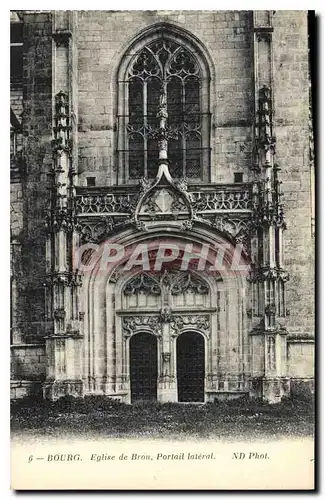 Cartes postales Bourg Eglise de Brou Portail lateral