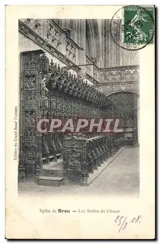 Cartes postales Bourg Eglise de Brou Les Stalles du Choeur