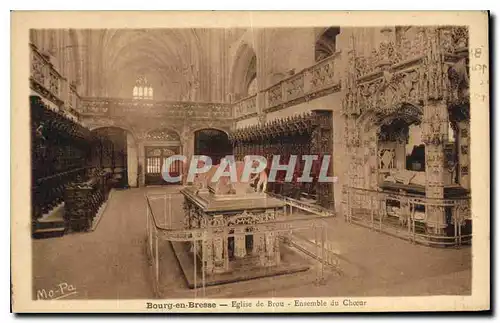 Ansichtskarte AK Bourg en Bresse Eglise de Brou Ensemble du Choeur