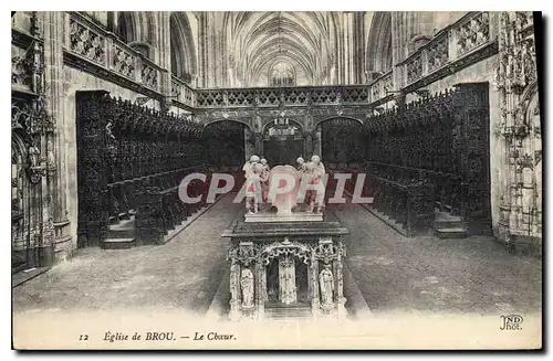 Cartes postales Eglise de Brou Le Choeur