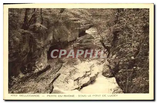Cartes postales Bellegarde Perte du Rhone Sous le Pont de Lucey