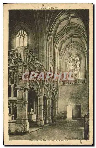 Cartes postales Eglise de Brou Interieur