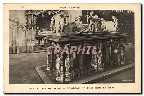 Cartes postales Ain Eglise de Brou Tombeau de Philibert le Beau