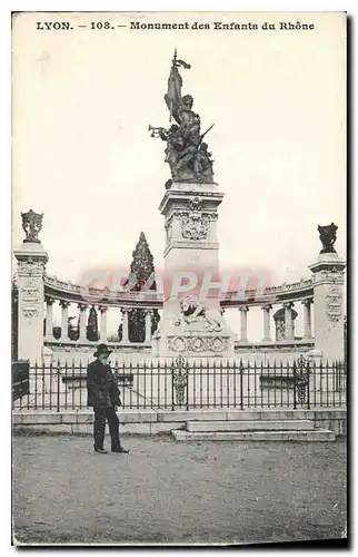 Ansichtskarte AK Lyon Monument des Enfants du Rhone