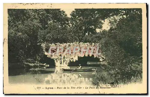 Cartes postales Lyon Parc de la Tete d'Or Le Pont et Rocailles