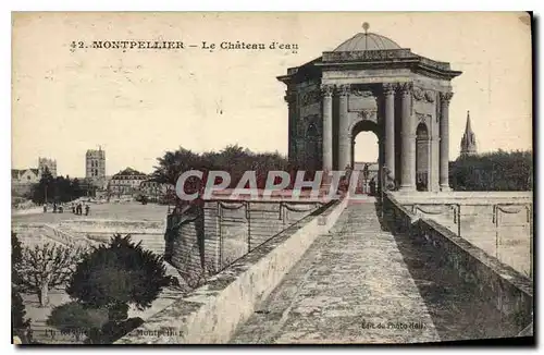 Cartes postales Montepellier Le Chateau d'eau