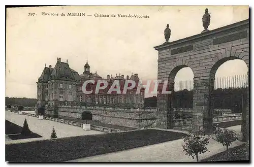 Ansichtskarte AK Environs de Melun Chateau de Vaux le Vicomte