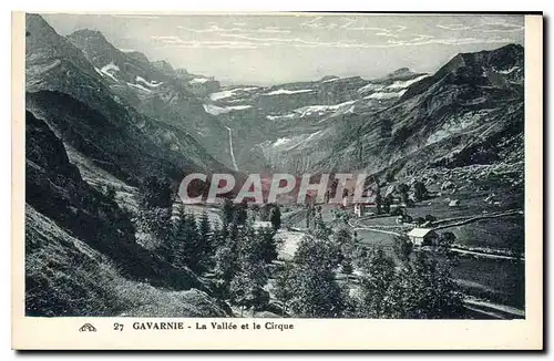 Cartes postales Gavarnie La Vallee et le Cirque