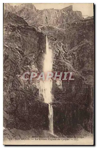 Cartes postales Gavarnie :a Grande Cascade du Cirque