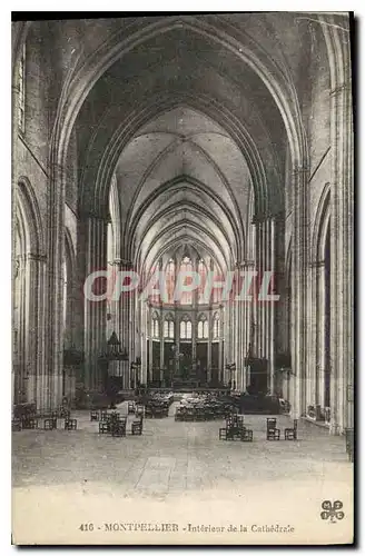 Ansichtskarte AK Montpellier Interieur de la Cathedrale