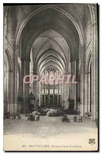 Cartes postales Montpellier Interieur de la Cathedrale