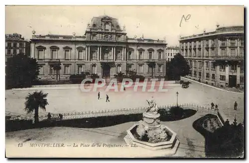 Cartes postales Montpellier la Place de la Prefecture