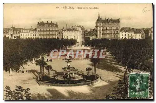 Cartes postales Beziers Place de la Citadelle