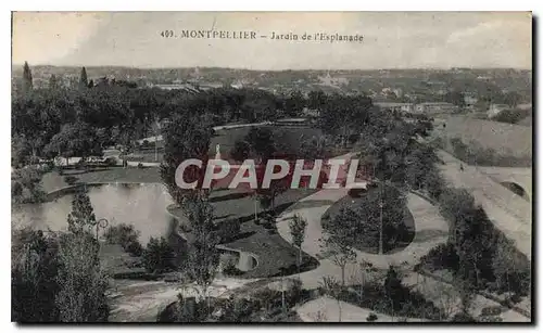 Ansichtskarte AK Montpellier Jardin de l'Esplanade