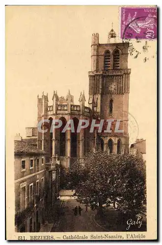 Ansichtskarte AK Beziers Cathedrale Saint Nazaire l'Abside