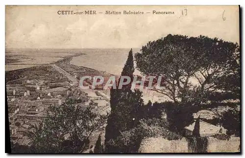 Cartes postales Cette sur Mer Station Balneaire Panorama