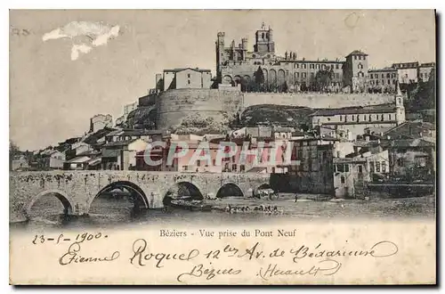 Cartes postales Beziers vue prise du Pont Neuf