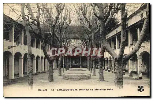 Cartes postales Herault Lamalou le Bas Interieur de l'Hotel des Bains