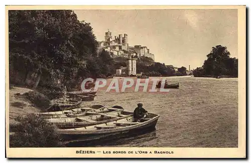 Ansichtskarte AK Beziers les Bords de l'Orb a Bagnols