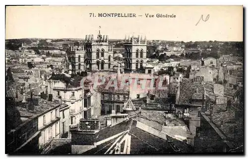 Cartes postales Montpellier vue generale