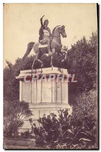 Ansichtskarte AK Montpellier la Statue de Louis XIV