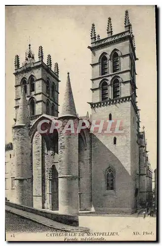 Ansichtskarte AK Cathedrale de Montpellier Facade meridionale