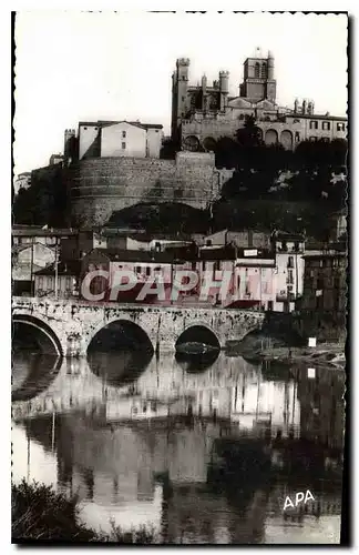 Ansichtskarte AK Beziers le Pont Vieux et St Nazaire