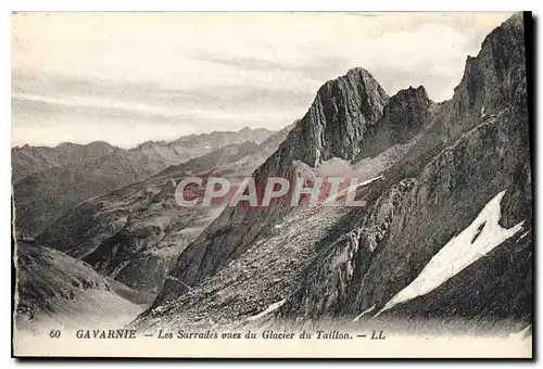 Ansichtskarte AK Gavarnie les Sarrades vues du Glacier du Taillon