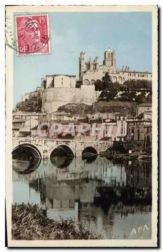 Ansichtskarte AK Beziers Herault le Pont Vieux et St Nazaire