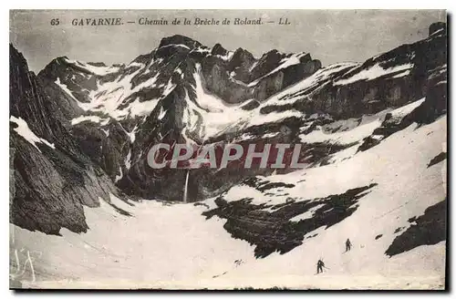 Cartes postales Gavarnie Chemin de la Breche de Roland