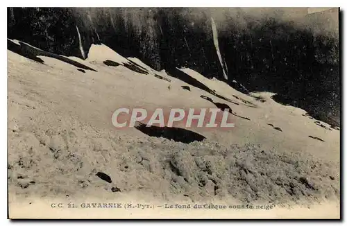 Cartes postales Gavarnie H Pur le fond du Cirque sous la neige