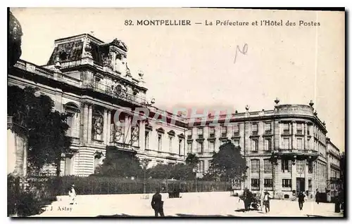 Cartes postales Montpellier la Prefecture et l'Hotel des Postes