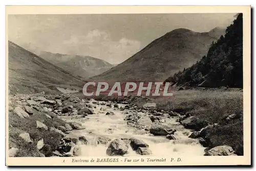 Ansichtskarte AK Environs de Bareges vue sur le Tourmalet