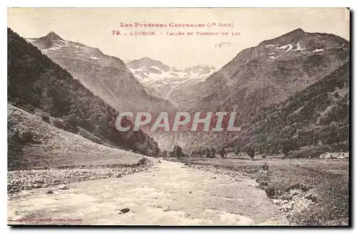 Ansichtskarte AK Les Pyrenees Centrales Luchon Vallee et Torrent du Lys