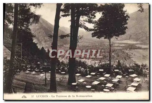 Cartes postales Luchon la Terrasse de la Restauration