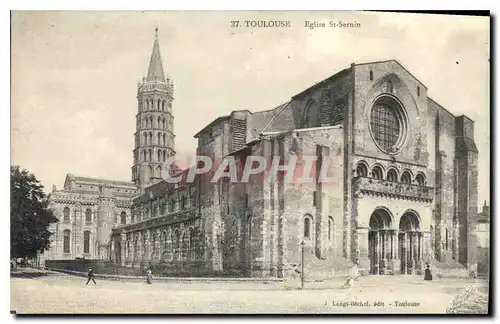 Cartes postales Toulouse Eglise St Sernin