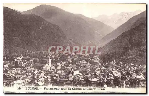 Cartes postales Luchon vue generale prise du Chemin de Gazaril