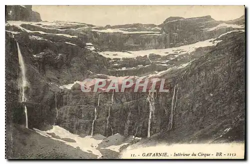 Cartes postales Gavarnie Interieur du Cirque