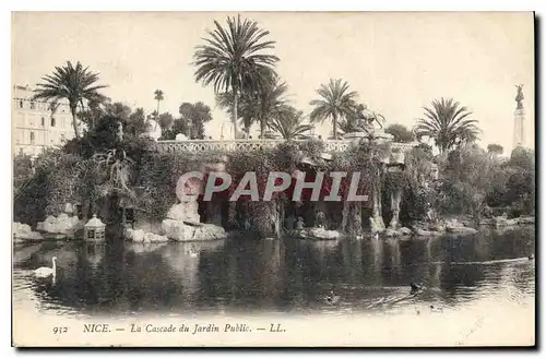 Ansichtskarte AK Nice la Cascade du Jardin Public