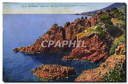 Cartes postales Esterel Corniche d'Or les rochers Rouges du Trayas