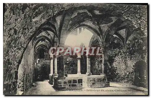 Cartes postales Cannes Interieur du Vieux Chateau St Honorat