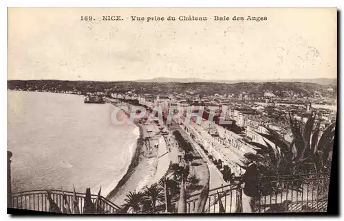 Cartes postales Nice vue prise du Chateau Baie des Anges